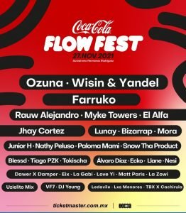 flow fest regueton ozuna mexico wisin y yandel 2021