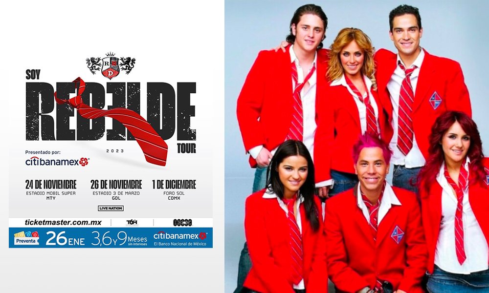 Rebelde anuncia su reencuentro y su tour "Soy Rebelde" 2023