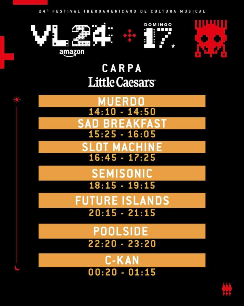 Vive Latino 2024: Domingo 17  Escenario Telcel Carpa Little Caesars